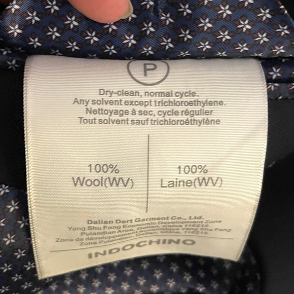 Classic Indichino Custom Navy Blue Men's Blazer - Picture 10 of 16